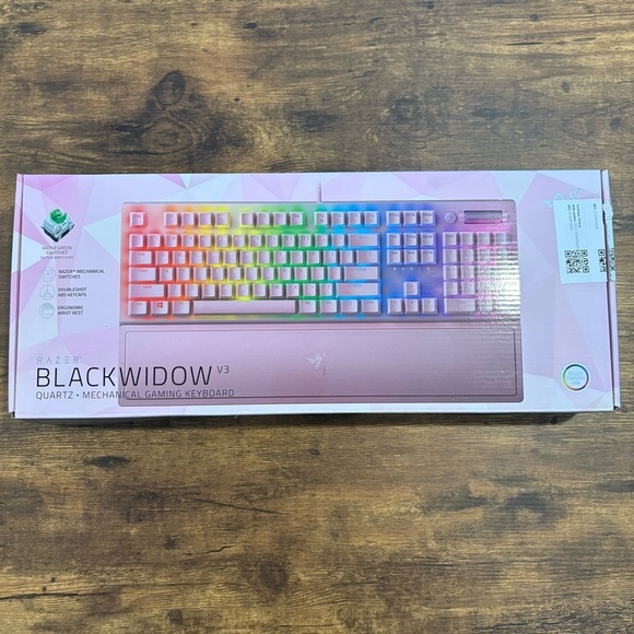 Razer BlackWidow V3 Quartz Keyboard with RGB Lighting - Picture 1 of 10